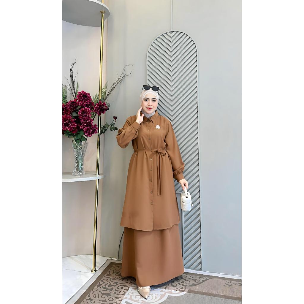 Jual Zahwa One Set Rok | Premium Sabrina | Simple Stylish Terbaru ...