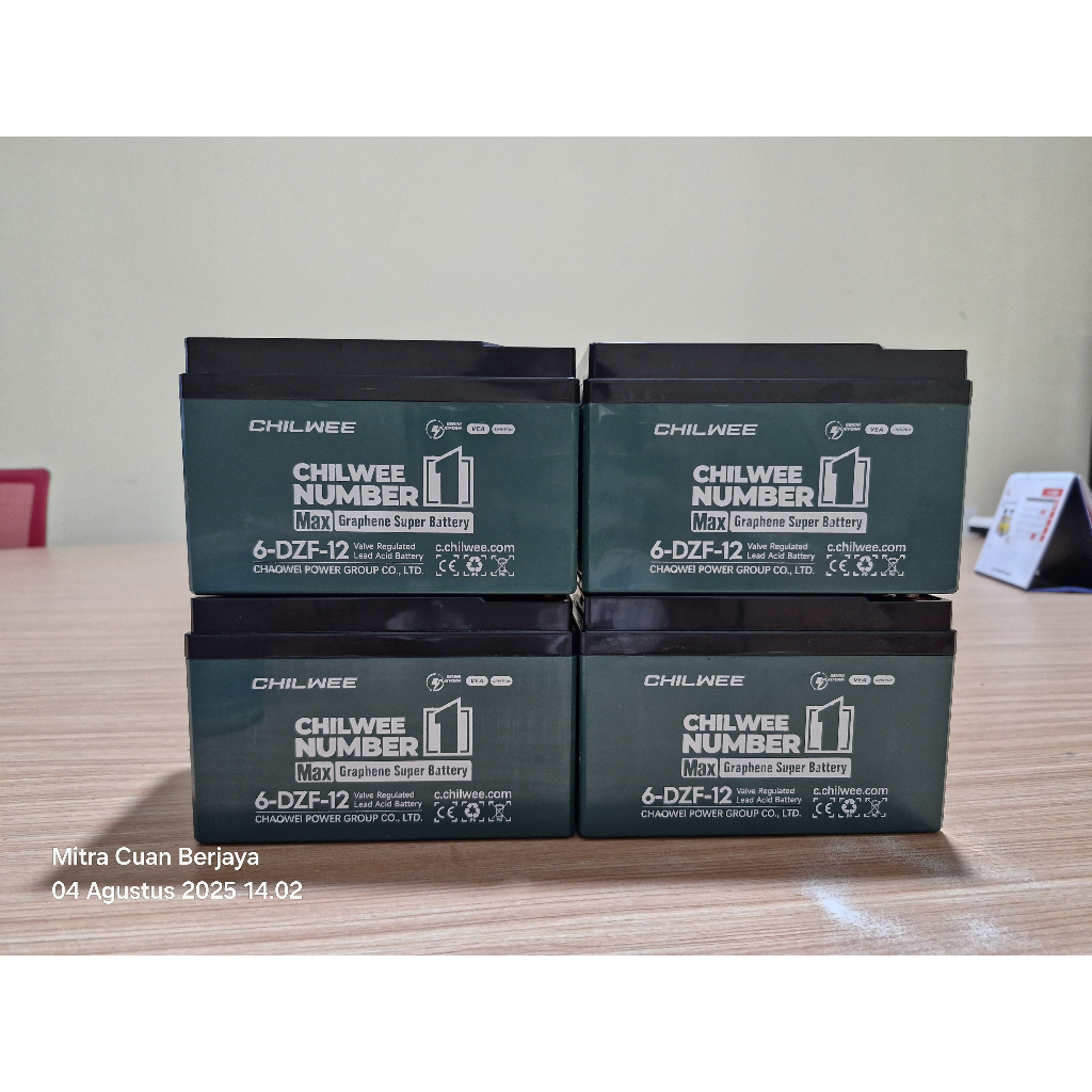 Aki Chilwee 12 volt 12/48 AH ORIGINAL bisa untuk semua sepeda listrik