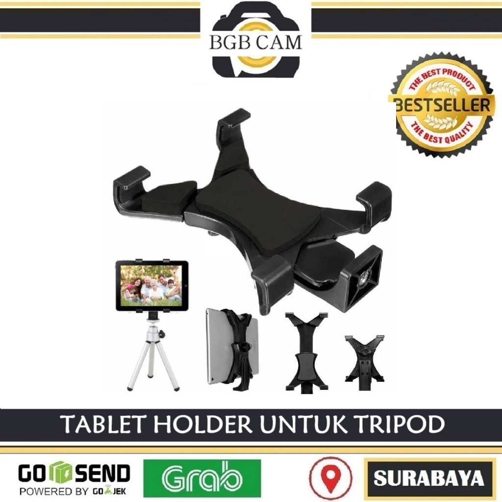 Jual Holder Tablet / Ipad For Tripod / Stand - Pemegang Clamp Tablet Ke ...
