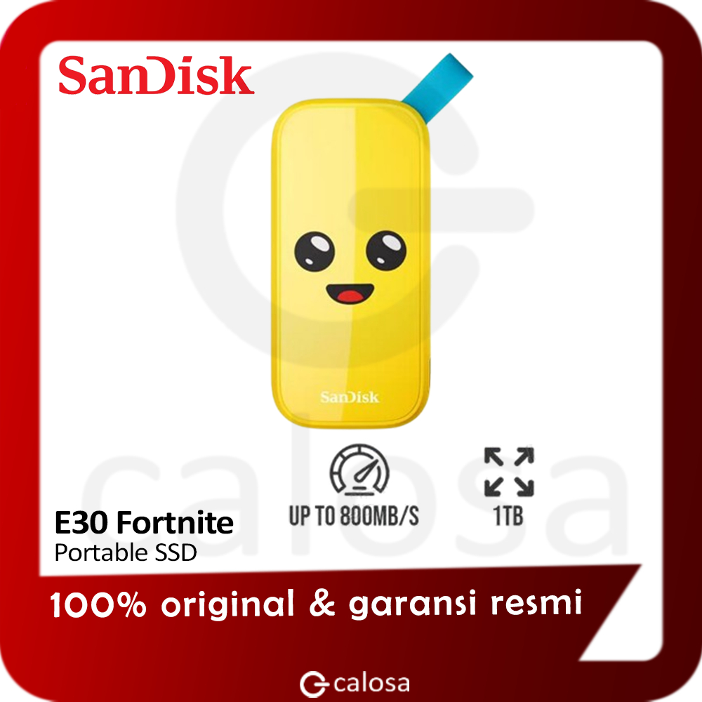 Jual SanDisk Portable SSD E30 1TB Fortnite Peely Edition USB 3.2 ...