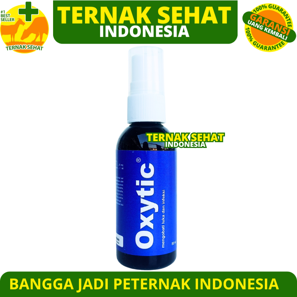 Jual OXYTIC 60 ml - Spray Obat Luka Infeksi Hewan Ayam Sapi Kambing ...