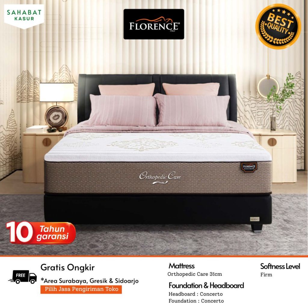 Jual FLORENCE Ortopedic Care Kasur Springbed Full Set Lengkap Semua ...