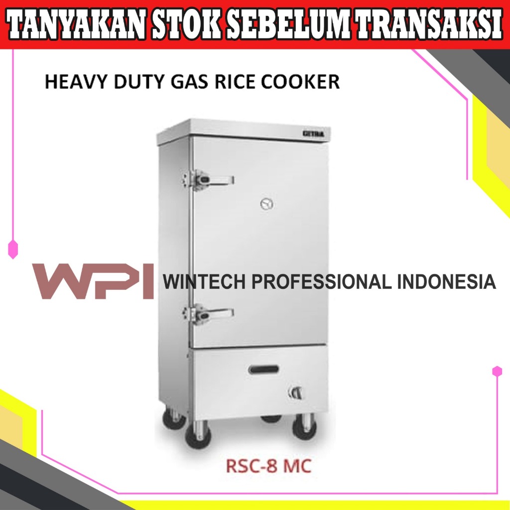 Jual Getra RSC-8 MC Heavy Duty Rice Cooker - Steamer - Mesin Pemasak ...