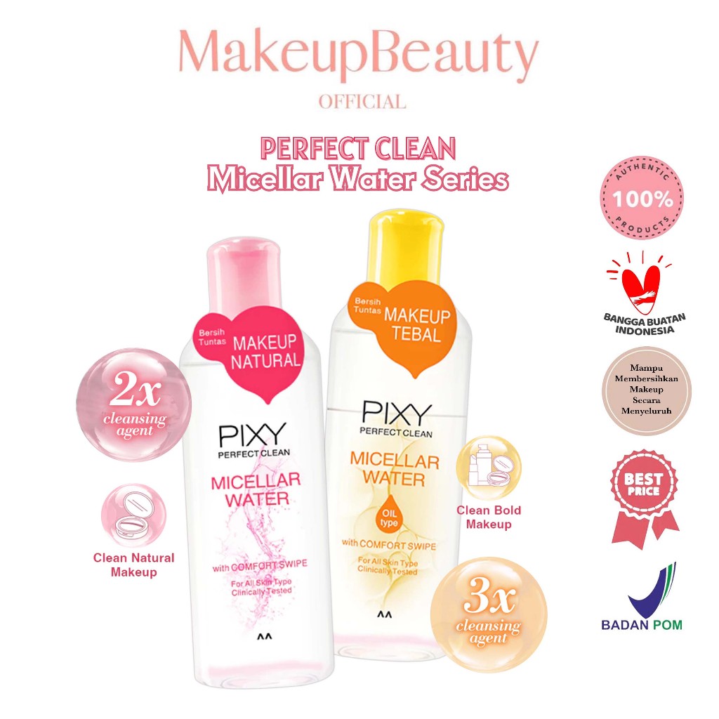 Jual PIXY Perfect Clean Micellar Water / Oil Type 100ml | Pembersih ...