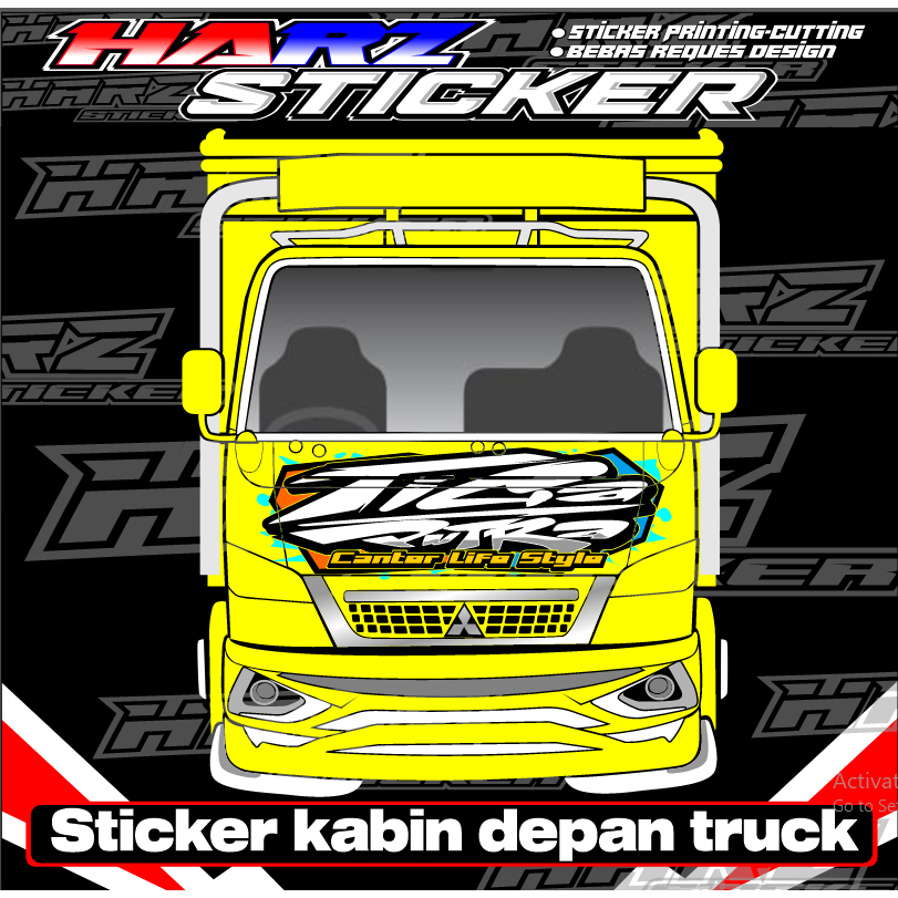 Jual Sticker Kabin Depan Truk Canter/Dyna/Ragasa/Dutro/Giga - Bisa ...