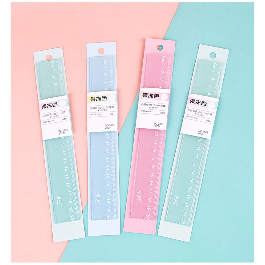 Jual DC2802 Penggaris 20cm Anti patah Macaron Pastel Color / Aesthetic ...