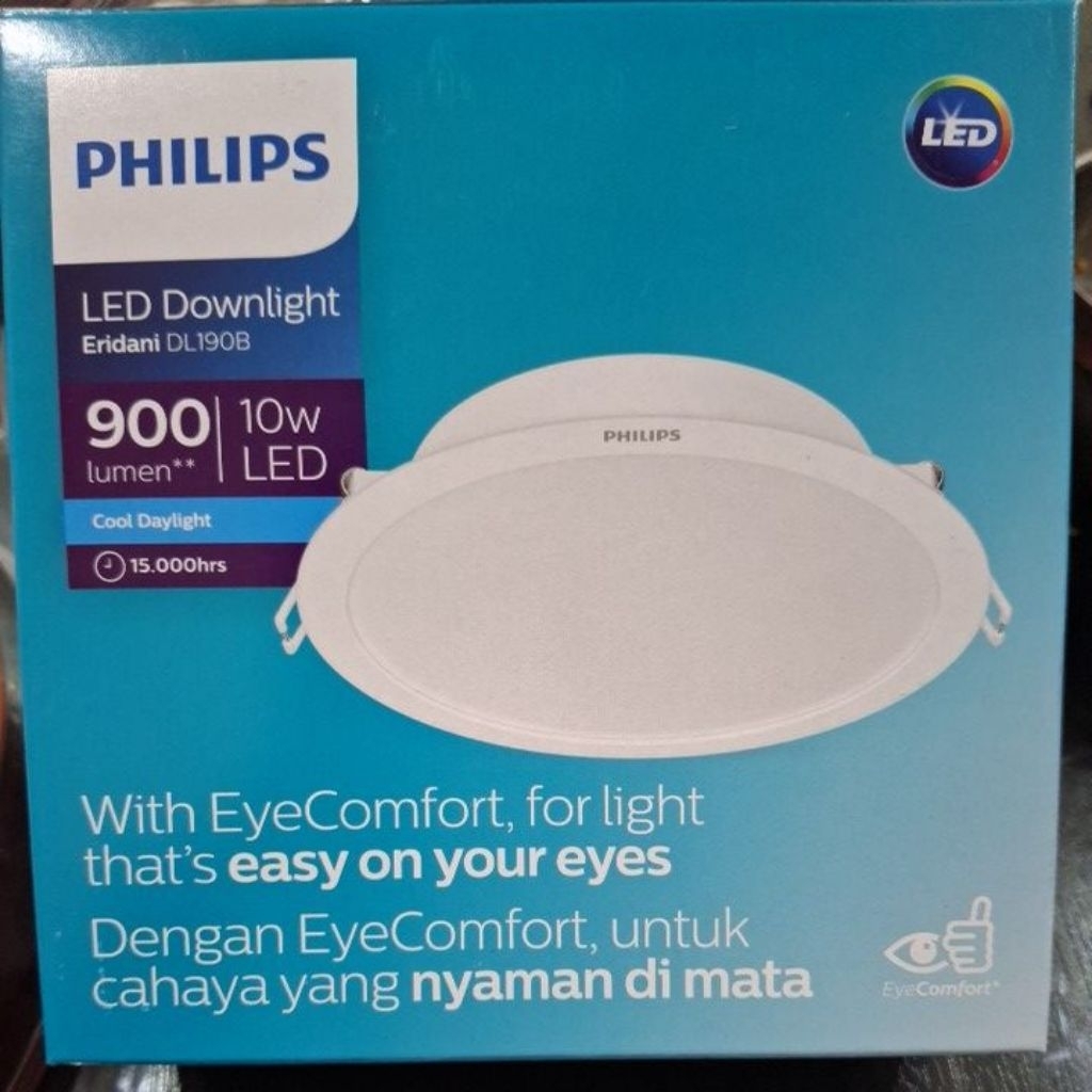 Jual lampu downlight led philips eridani 10w ib/inbow | Shopee Indonesia