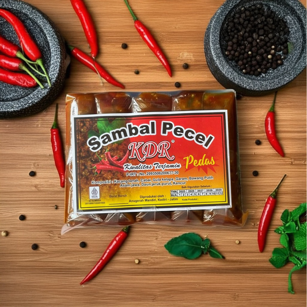 Jual Sambel Pecel Kemasan 1000gram (1 KG) KDR 1pack isi 10biji / Bumbu ...