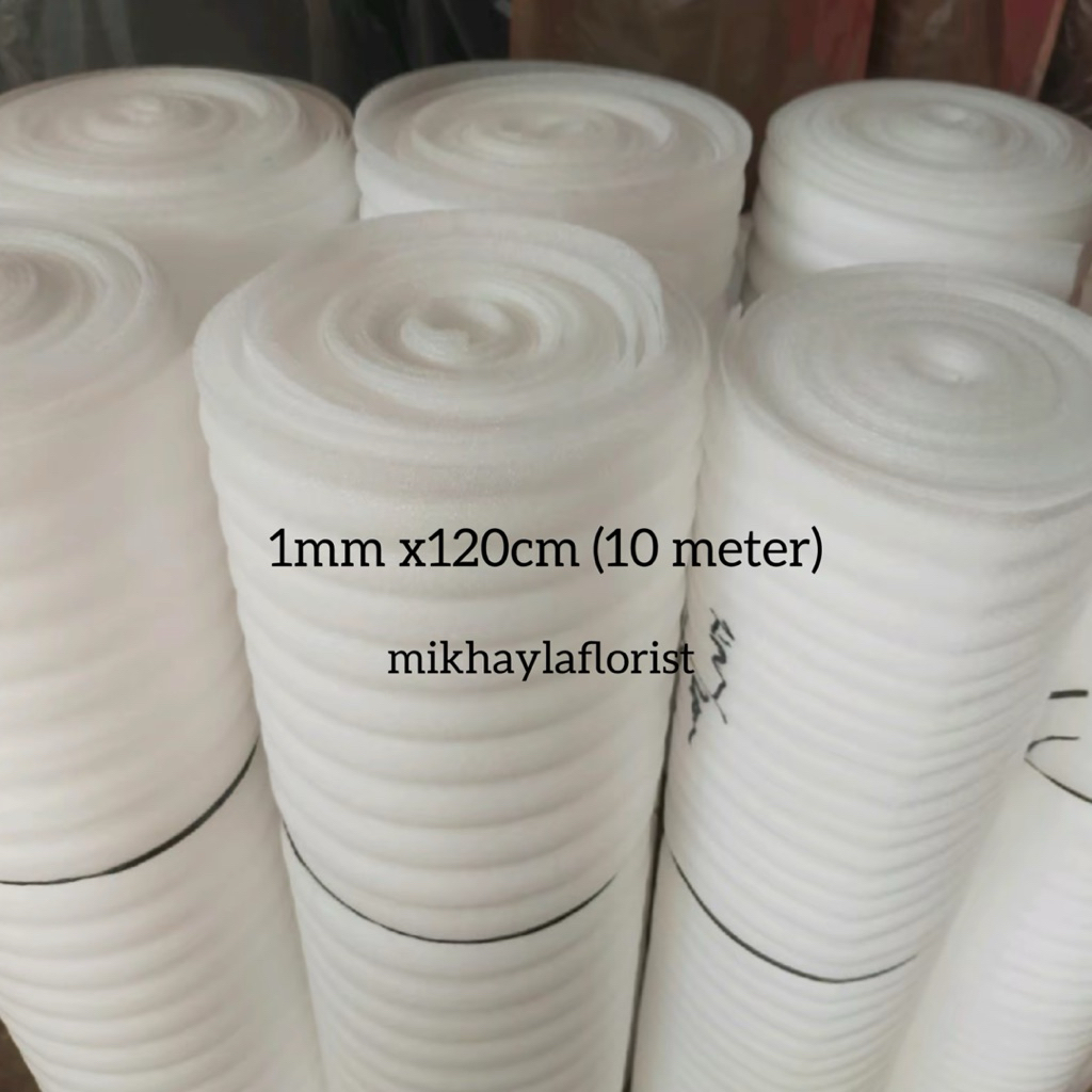 Jual (paket 10meter) Polyfoam Pe foam sheet wrapping 120cm tebal 1mm ...