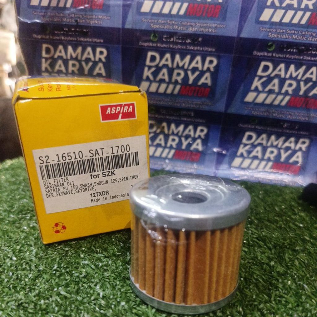 Jual FILTER OLI SATRIA FU GSX FI THUNDER SHOGUN 125 ORIGINAL ASPIRA ...