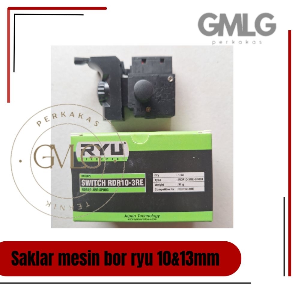 Jual RYU Switch/saklar mesin bor 10/13 mm bolak balik | Shopee Indonesia