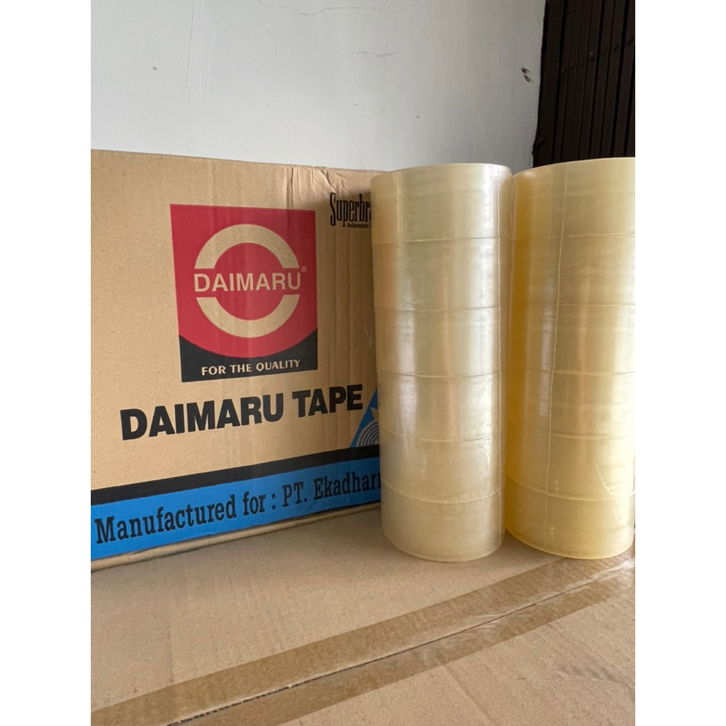 Jual Lakban Bening Daimaru 2 inch 48 mm x 90 yard 1 slop | Shopee Indonesia