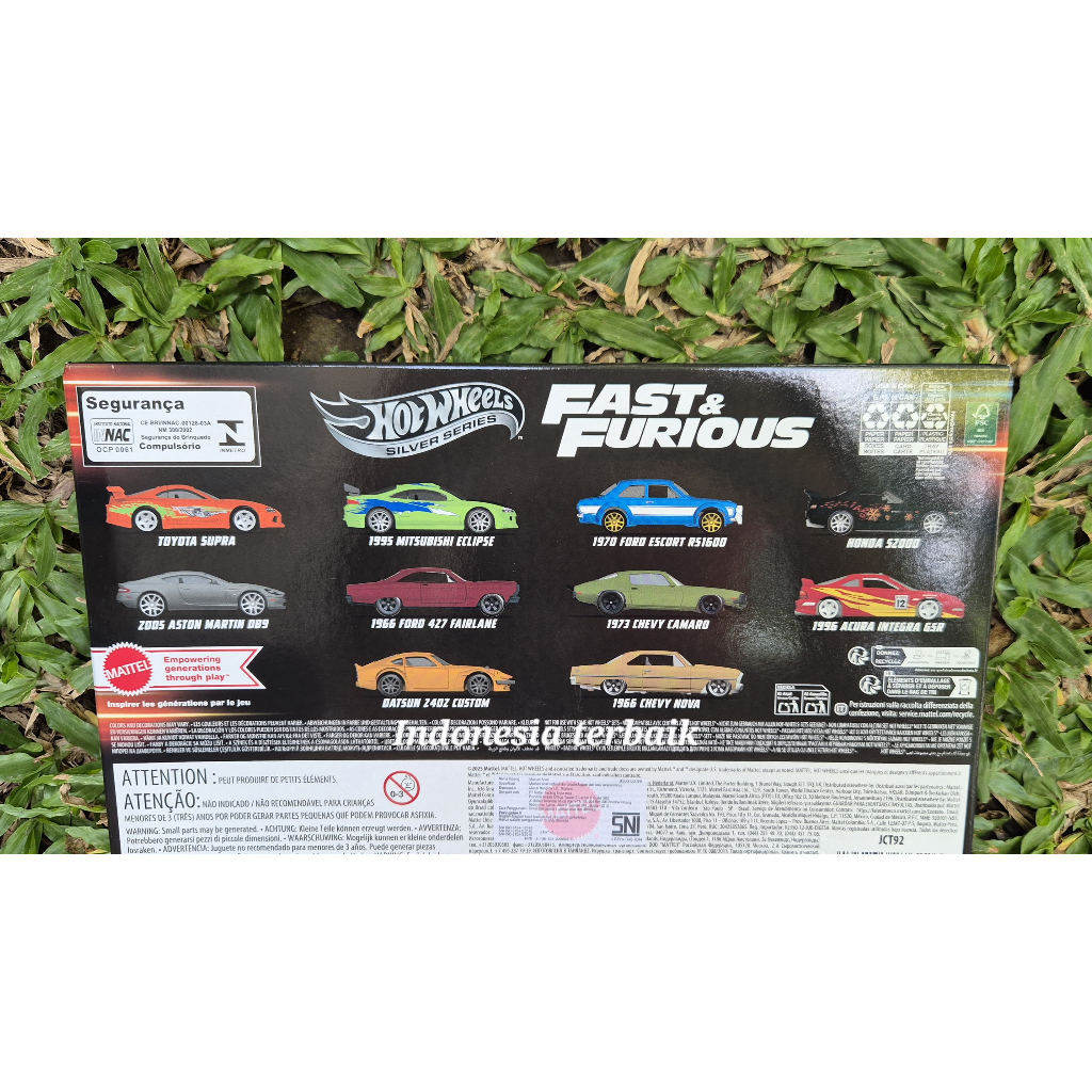 Jual Hot Wheels Fast and Furious Silver Series Set Pack 10pcs JCT92 ...