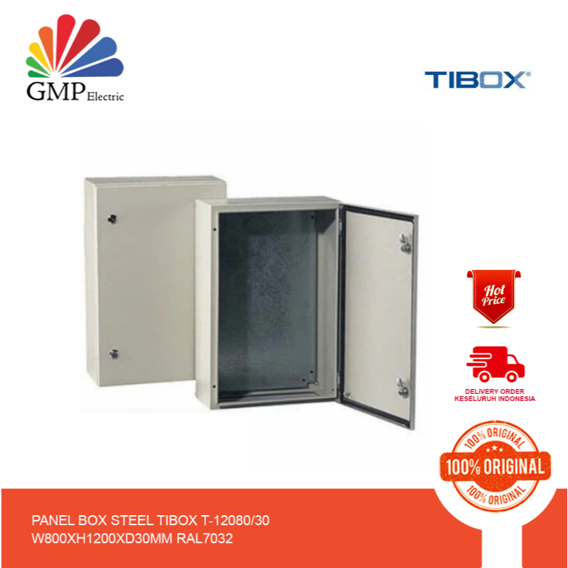 Jual Panel Box Steel TIBOX T-12080/30 W800xH1200xD30mm RAL7032 | Shopee ...