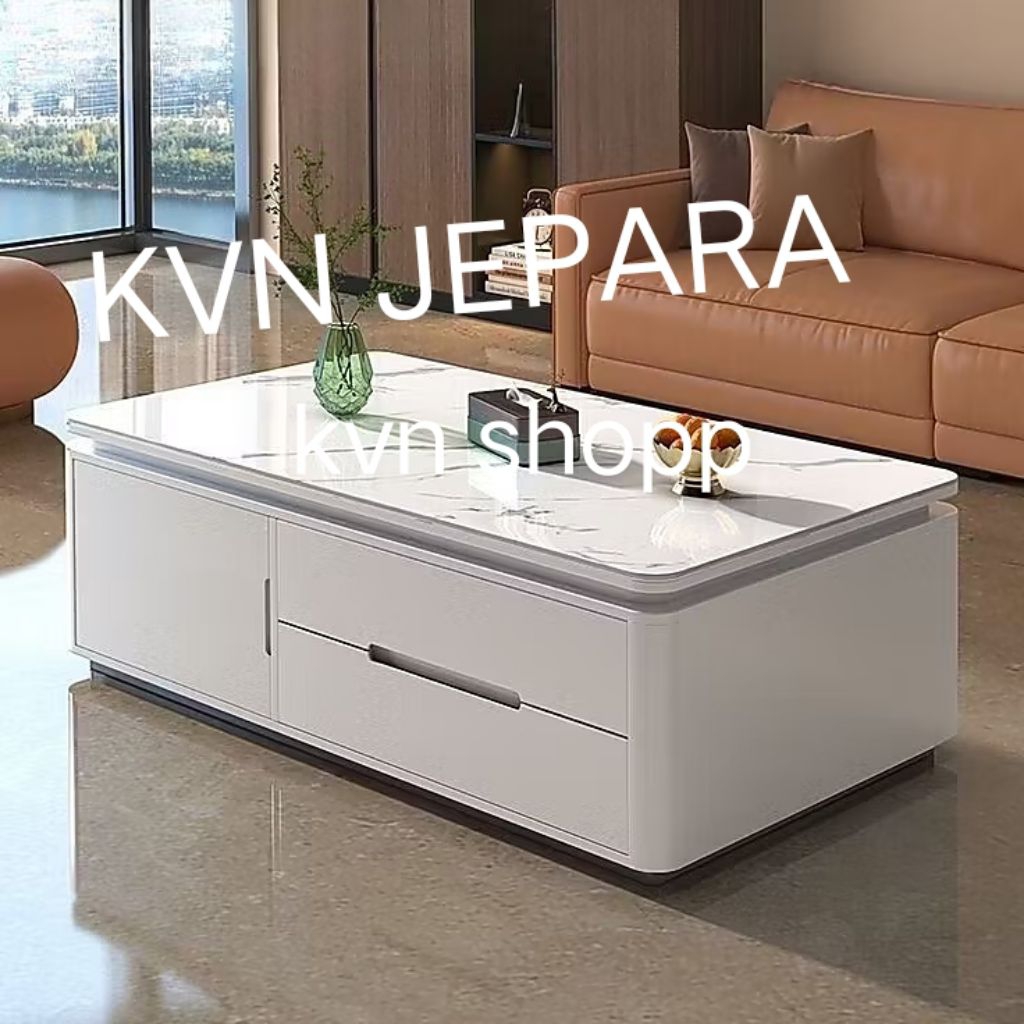 MEJA TAMU  1 pintu 2 laci PREMIUM
