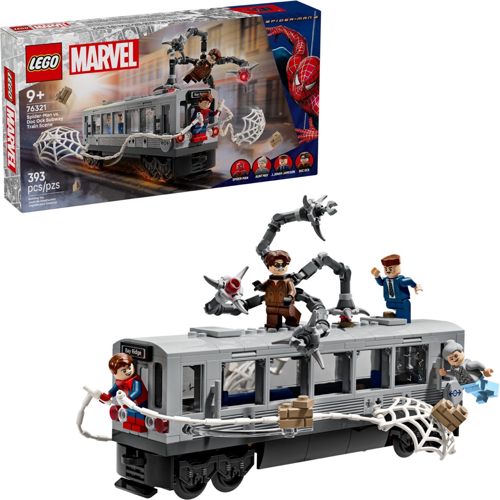 Jual LEGO 76321 SUPER HEROES 2025 Spider‑Man vs. Doc Ock Subway Train ...