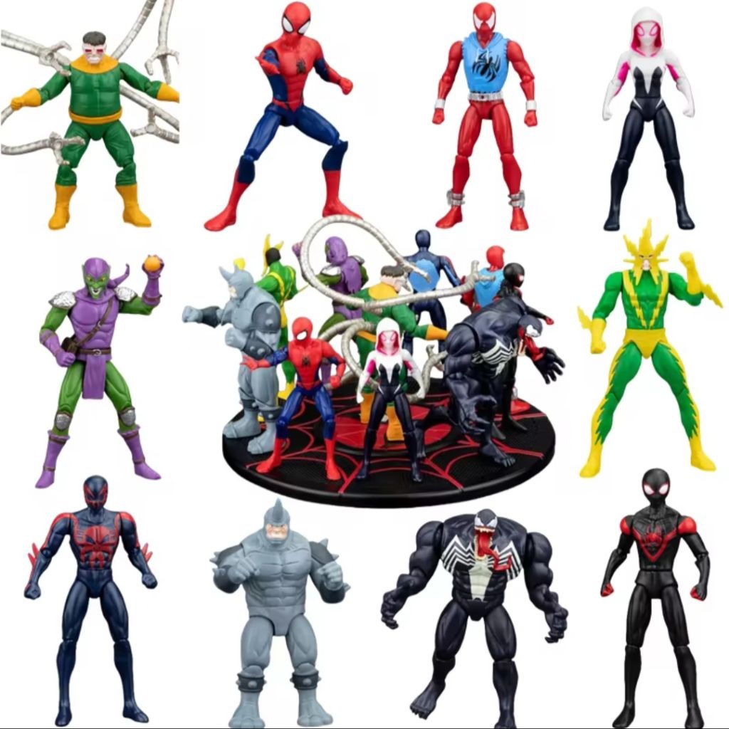 Jual ZD Toys Spiderverse Spiderman Character Original Mini Action ...