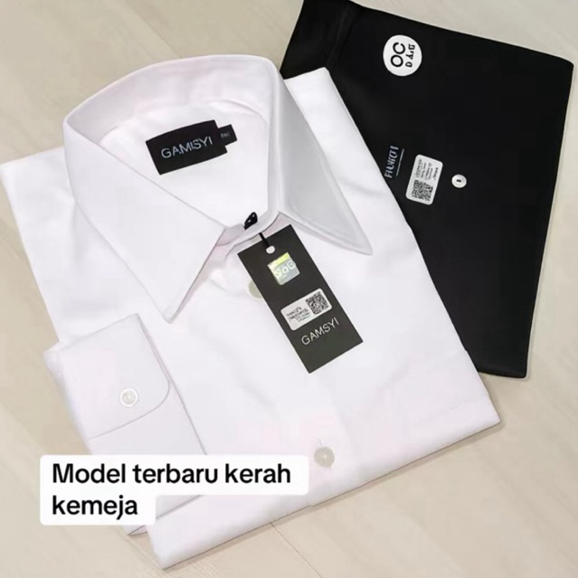 Jual TERBARU KEMEJA GAMSYI POLOS LENGAN PANJANG GAMSY | Shopee Indonesia