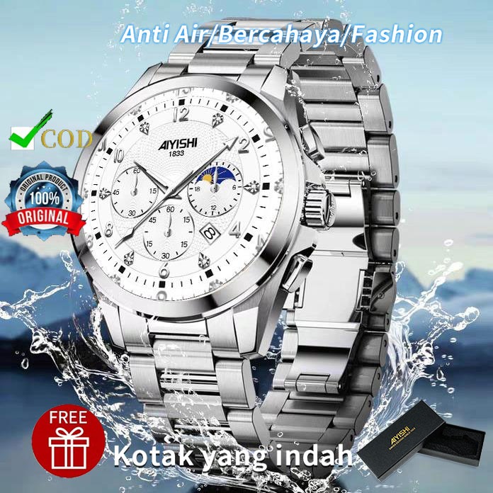 Jual AIYISHI 1833 Jam Tangan Terbaru Unisex Chronograph Terbaru