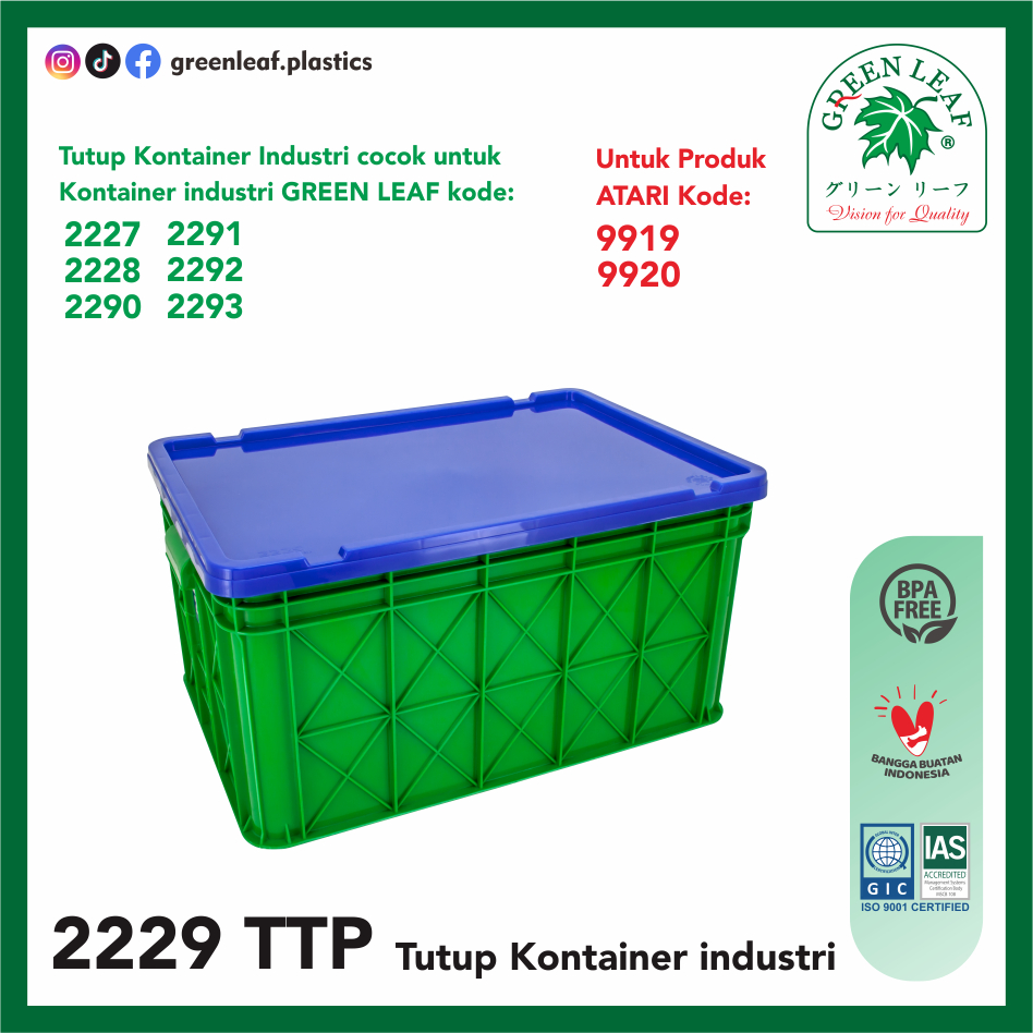 Jual Green Leaf Tutup Container (TTP 2229) | Shopee Indonesia