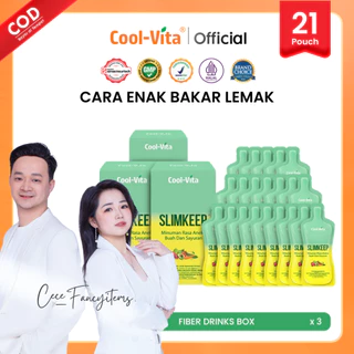 【Exclusive cece_fancyitems】Terlaris Coolvita SLIMKEEP Fiber Detox Drink 3 Box - Minuman Diet Pelangsing dan Penurun Berat Badan Slimming (21 Pouch)