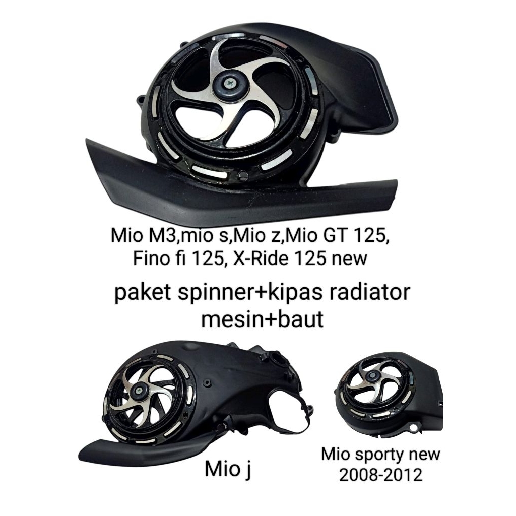 Jual paket spinner kipas+kipas radiator mesin+baut motor Mio GT X-Ride ...