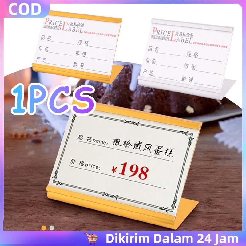 Jual Papan Nama Meja Aluminium / Name Plate Holder Sliding / Stand ...