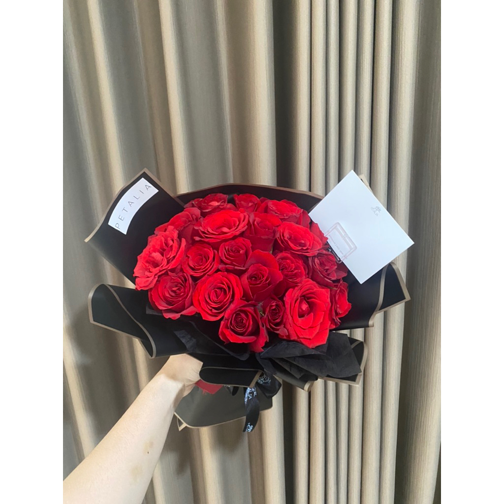 Jual 20 FRESH ROSES MAWAR | BUKET MAWAR 20 TANGKAI FRESH GRADUATION ...