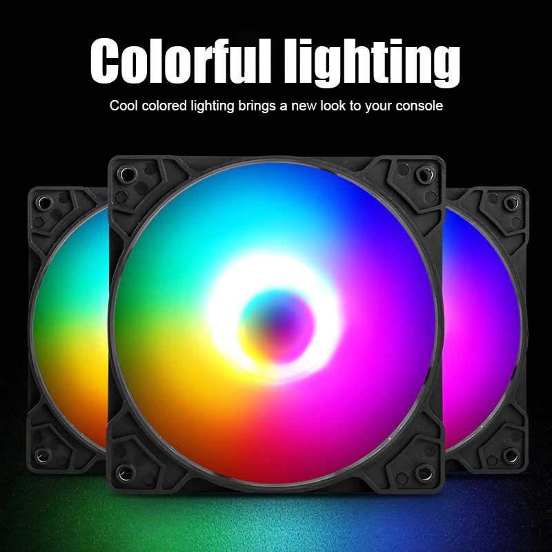 Jual Kipas Casing Led RGB 12cm Dengan Pendingin CPU RX7/Chasing/ Shadow ...