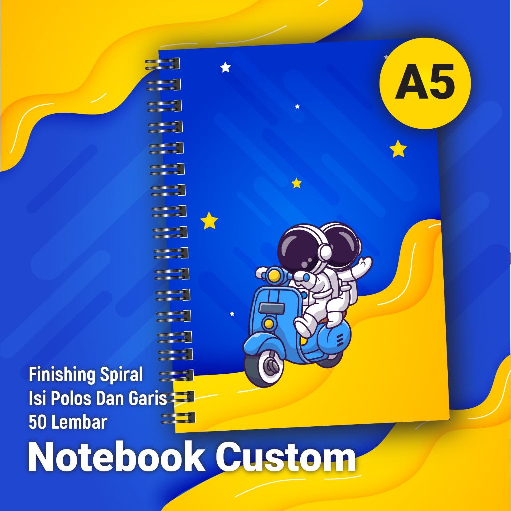 Jual Notebook A5 Spiral Custom Minimal 50 Pcs | Souvenir Seminar ...