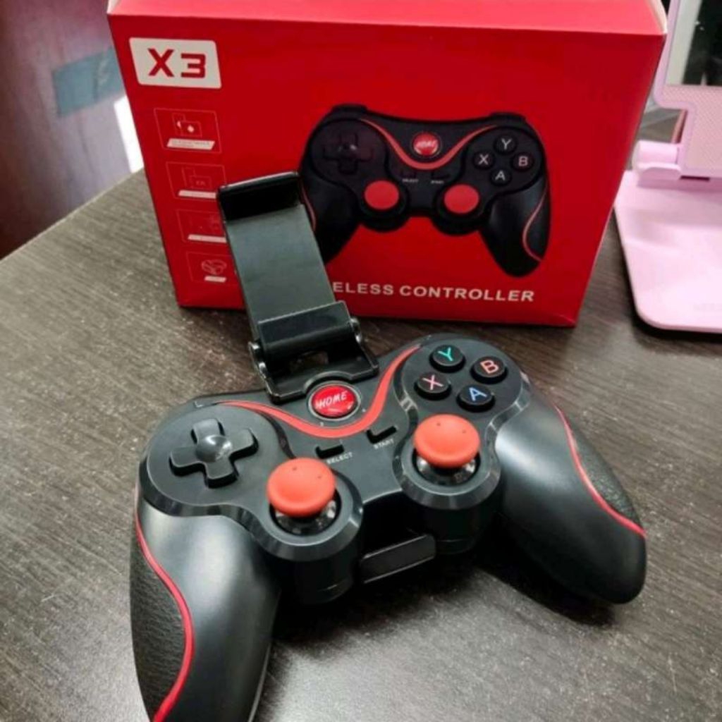 Jual GAMEPAD BLUETOOTH CONTROLLER FOR ANDROID X3 WITH HOLDER | Shopee ...