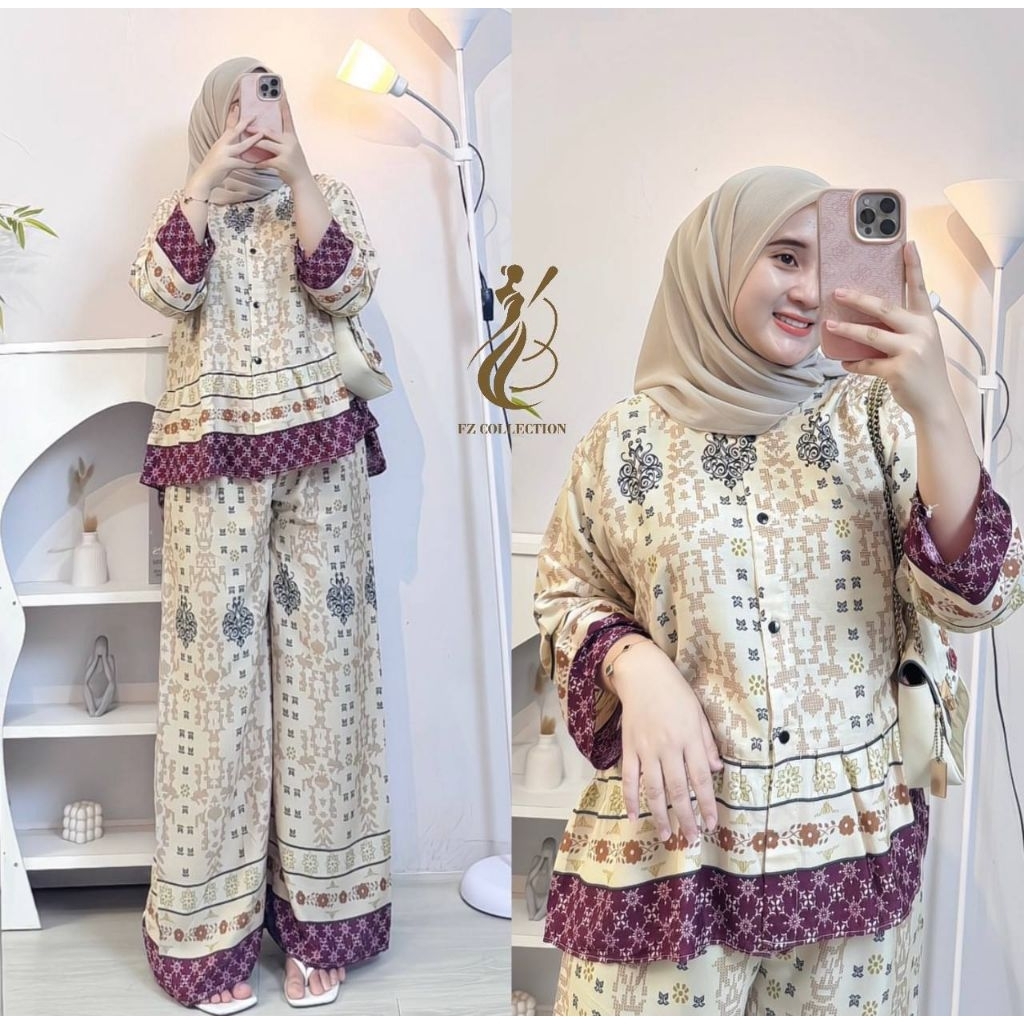 Jual Rafella Set Rayon Rempel-One Set Rayon Rempel Setelan Wanita ...