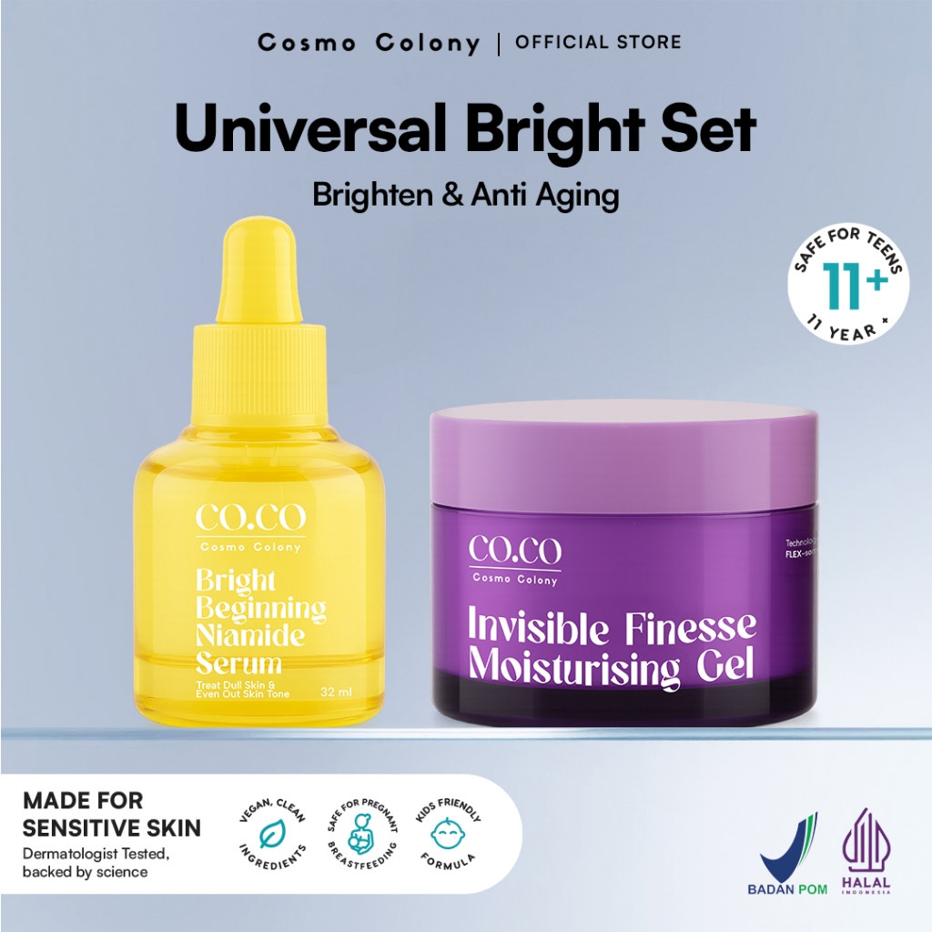 Jual Cosmo Colony Universal Bright Serum Mencerahkan & Calm Essentials ...