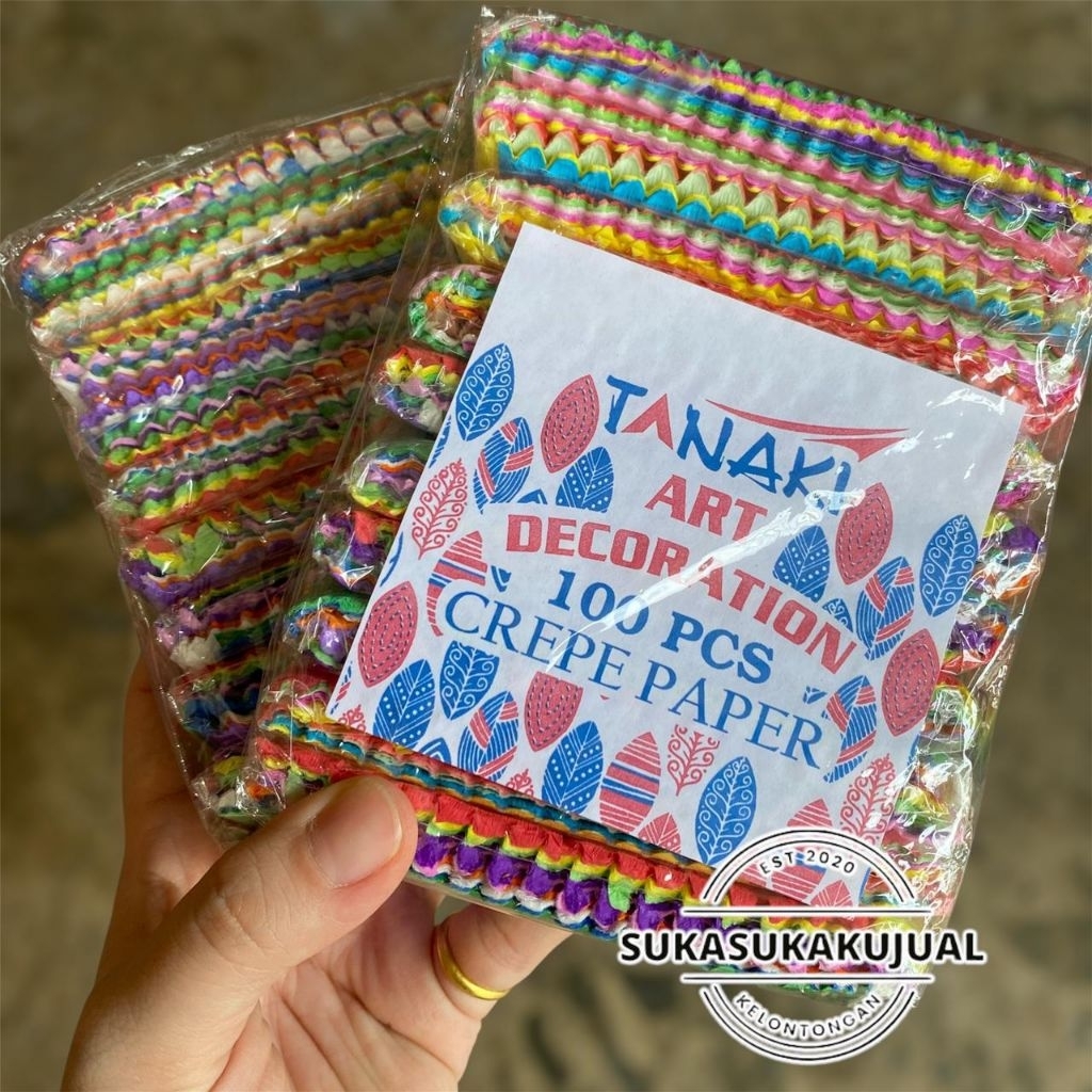 Jual (1pack)kertas crepe potong kertas krepe potong | Shopee Indonesia