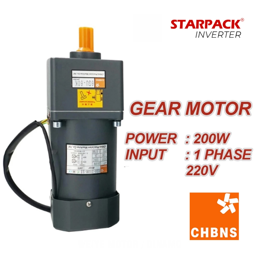 Jual Speed Control Motor Gearbox 200W 220V 1 Phase + Driver CHBNS ...