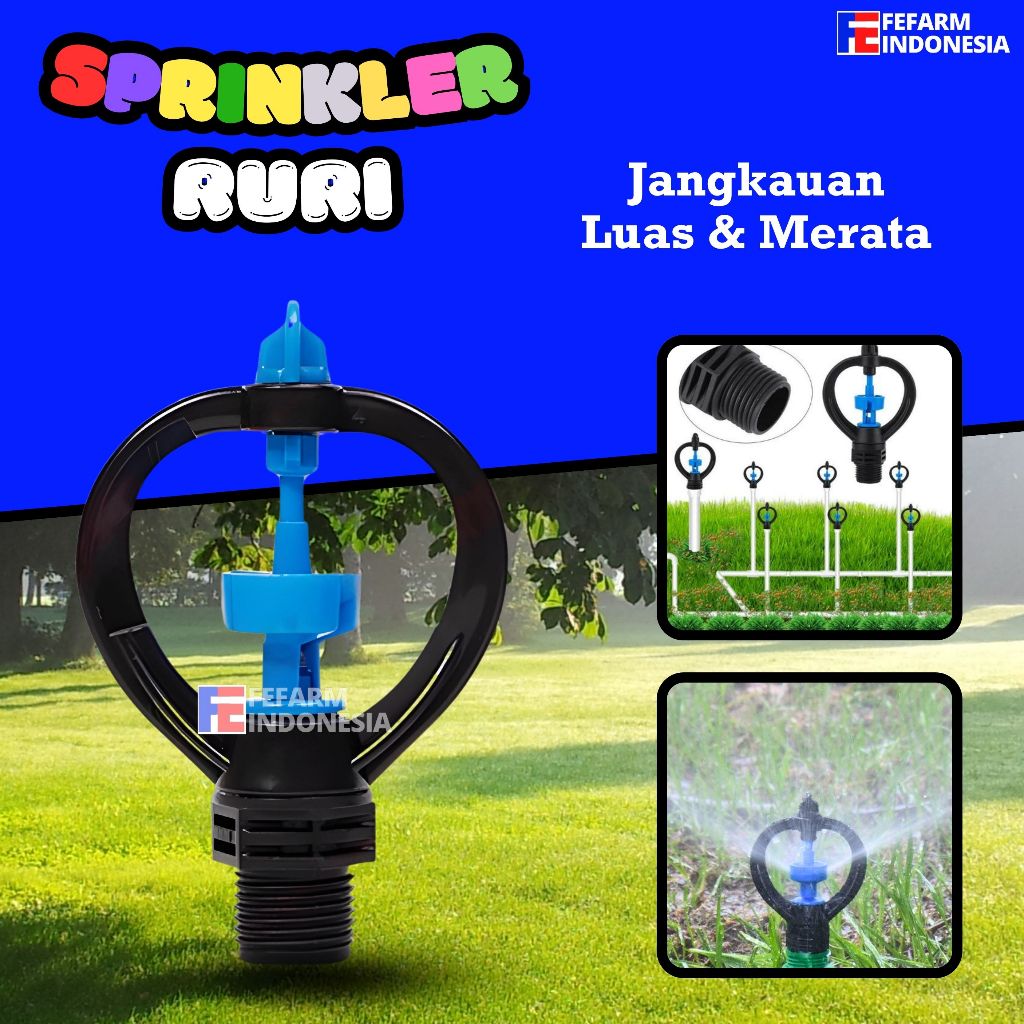 Jual SPRINKLER RURI 360 KINCIR AIR SPRINGKLER BERKEBUN TAMAN FEFARM ...