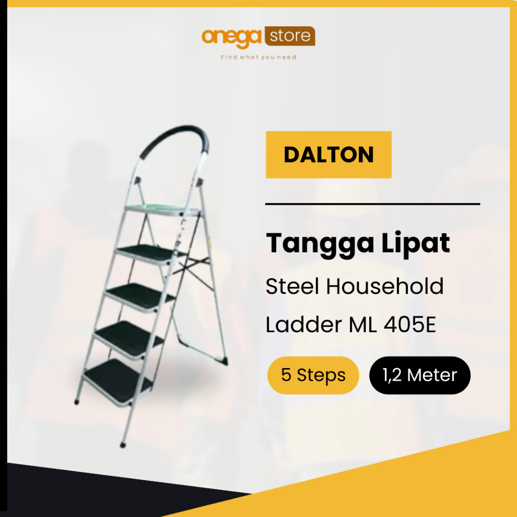Product image Dalton Tangga Lipat Steel Household Ladder 3 Steps, 4 Steps, 5 Steps, 6 Steps 5 Steps / 1.2 Meter
