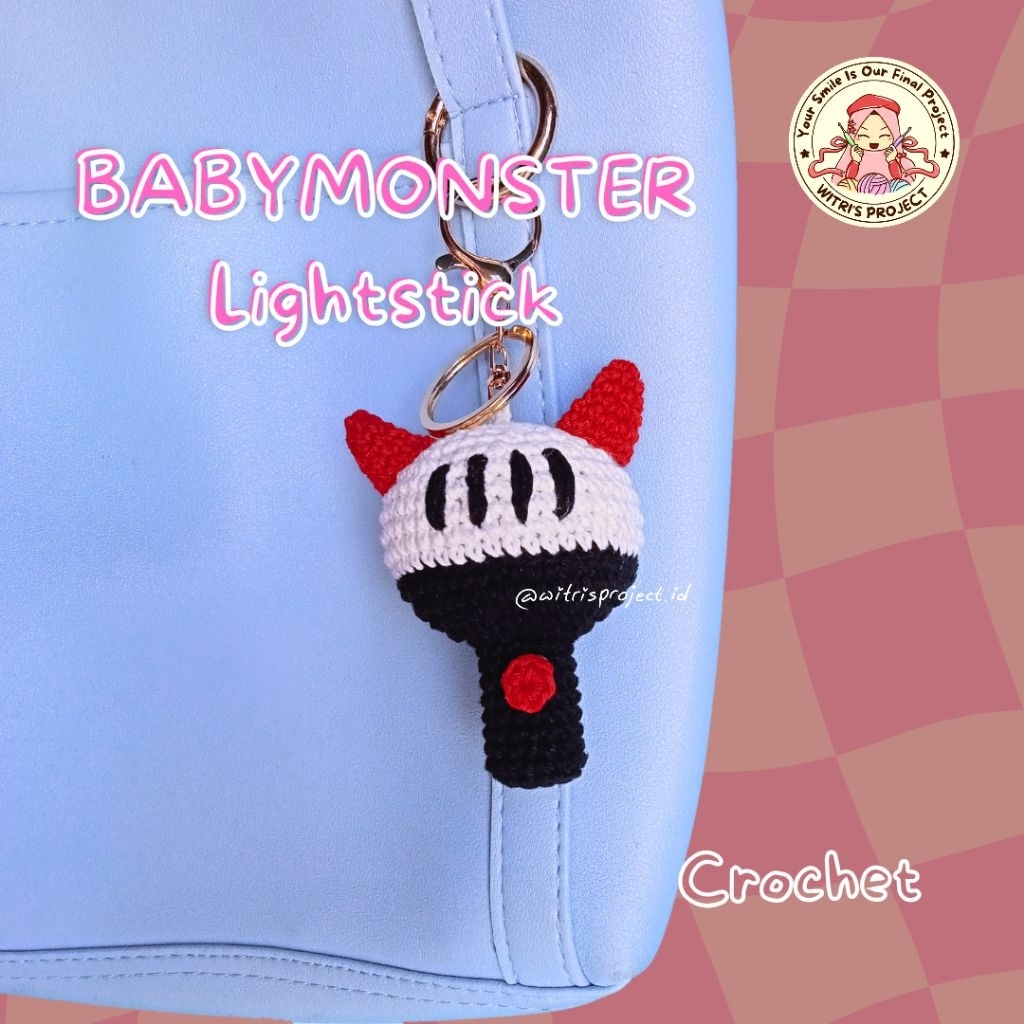 Jual WITRI'S PROJECT Gantungan Kunci Lightstick Baemon Babymonster ...