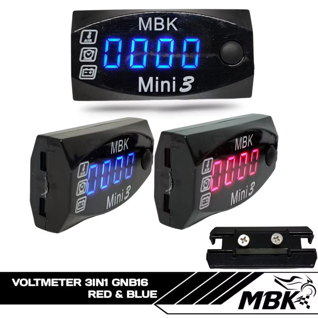 Jual VOLTMETER MBK DIGITAL MOTOR 3 IN 1 INDIKASI JAM | VOLT | SUHU ...