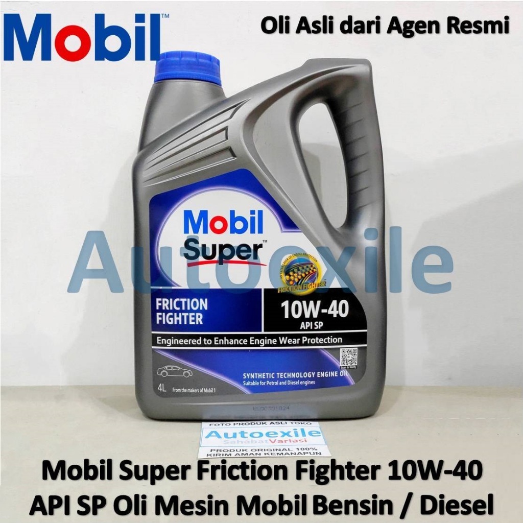 Jual Oli Asli Mobil Super 10W-40 Friction Fighter API SP Engine Oil ...