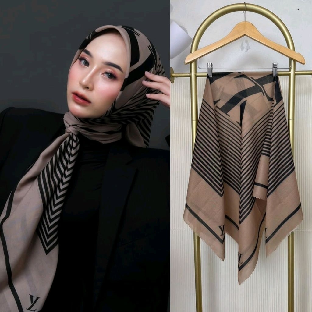 Hijab Denay Voal Motif Lasercut