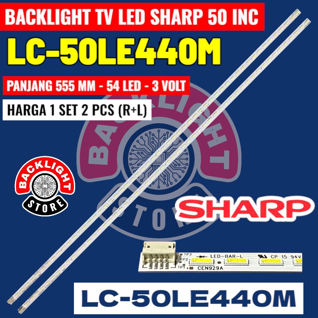 Jual Backlight Tv LED SHARP 50 inc LC50LE440M Lc 50le440m | Shopee ...