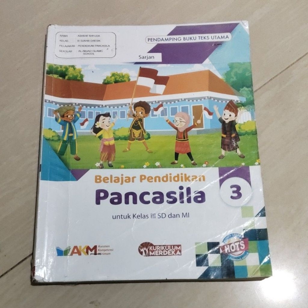 Jual BUKU ORI BUKU BELAJAR PENDIDIKAN PANCASILA KELAS 3 SD PENERBIT ...