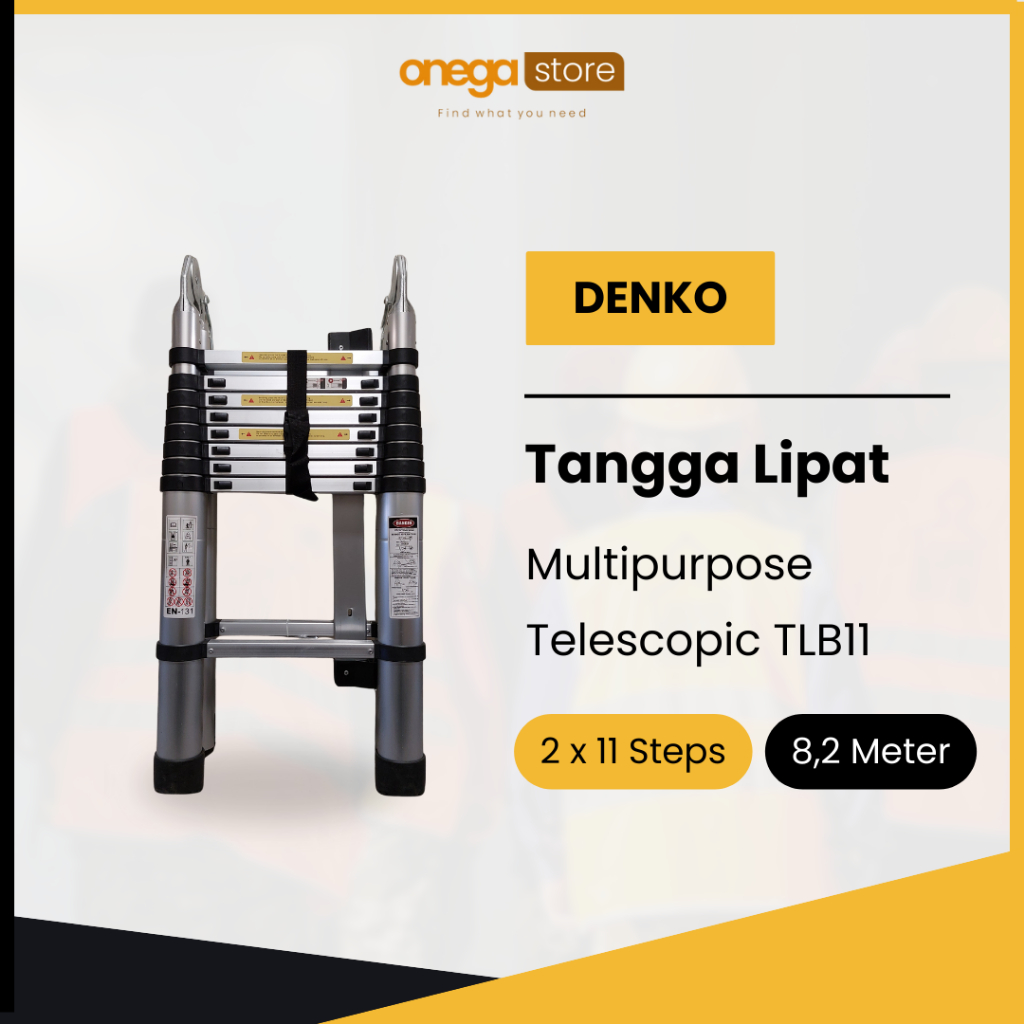 Product image Denko Tangga Lipat Multipurpose Telescopic 3.8, 4.4, 5, 5.6, 6.4, 8.2, 9 Meter 8.2 Meter