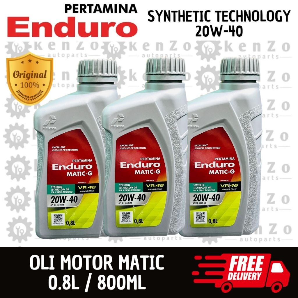 Jual Original Oli Pertamina Enduro Matic G 20w 40 Segala Jenis Motor ...