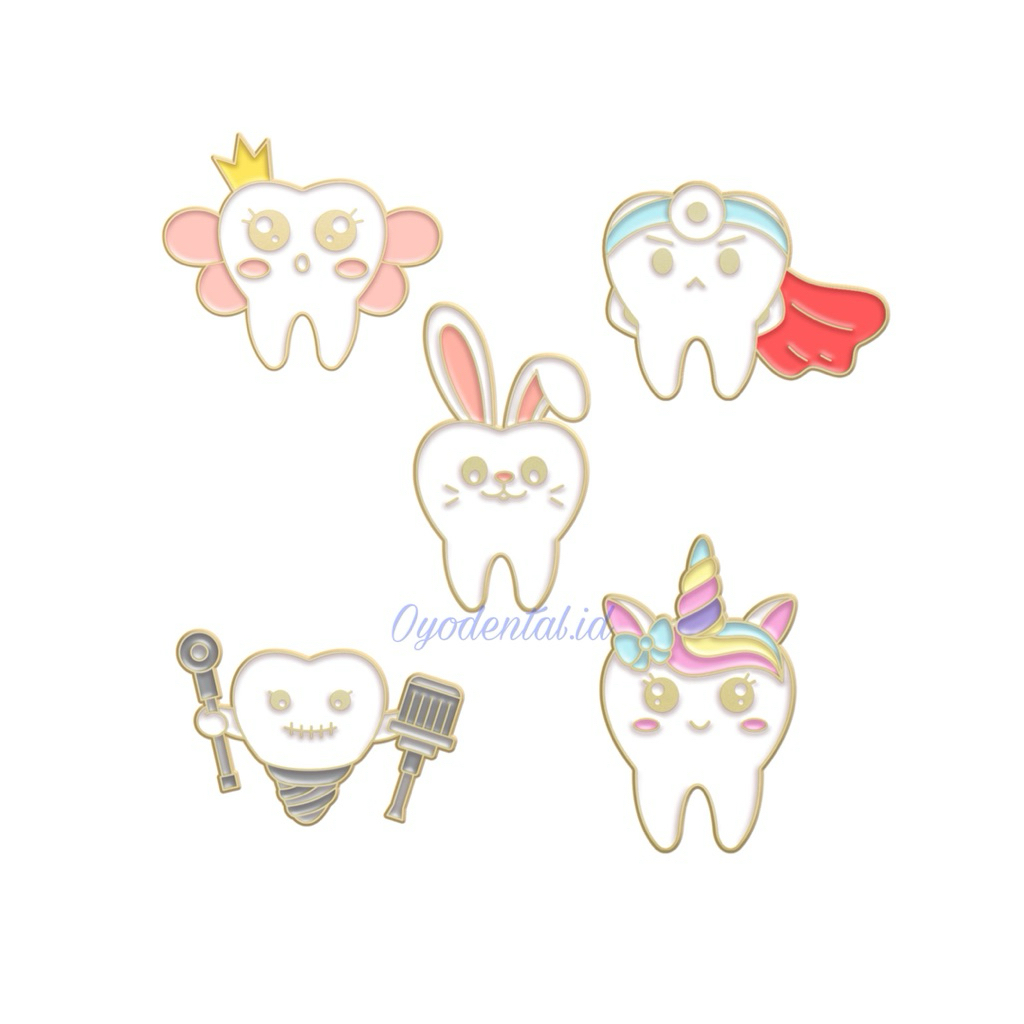 Jual Dental Pin Lencana Bentuk Gigi / Aksesoris Bros Gigi | Shopee ...