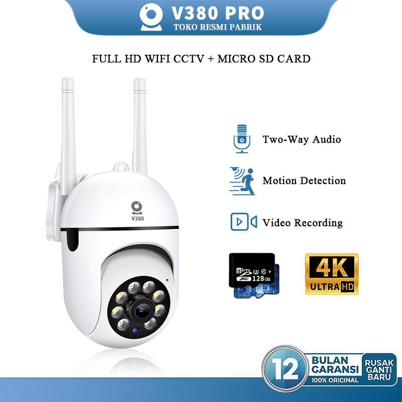 Jual V380 Pro Outdoor CCTV HD 8MP Dual Lens Smart Wifi CCTV Two-Way ...