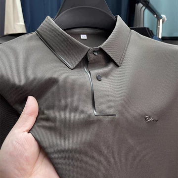 Polo Shirt Pria Hitam Kaos Lengan Pendek Kerah Pria Korean Style Fashion Baju Kaos Pria Polos