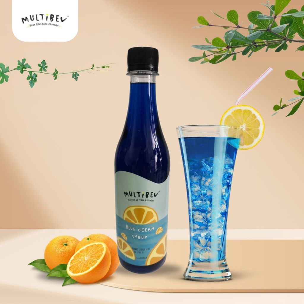 Jual MultiBev Blue Ocean Syrup Bottle 500ml - Perasa Minuman Sirup Rasa ...