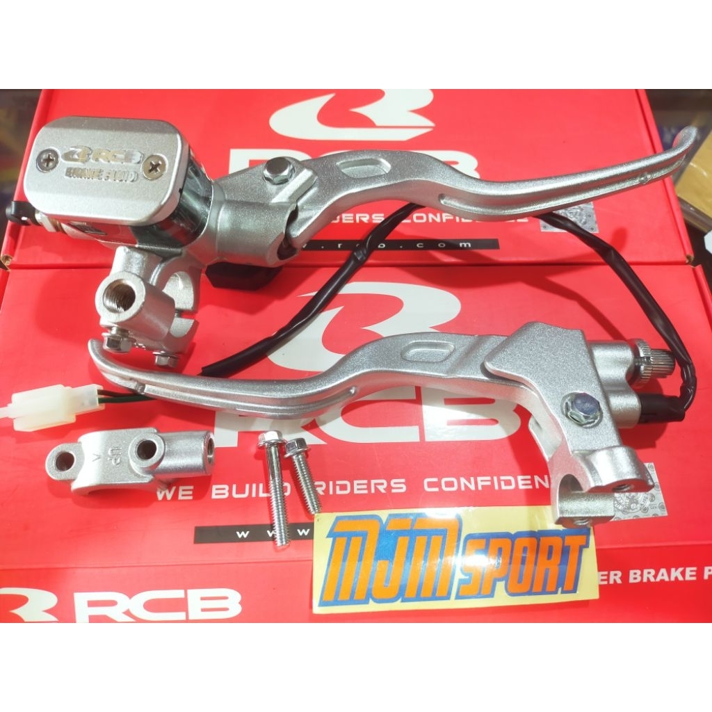 Jual Master Rem Rcb E3 Kotak 14mm Silver plus Handle Kiri RCB | Shopee ...
